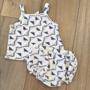 Kate Quinn Blue and White Geometric Kids Set